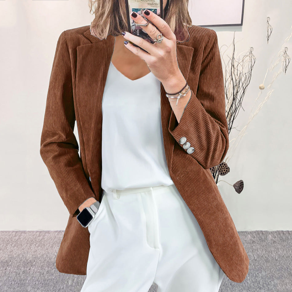 Cord Blazer Damen Elegant