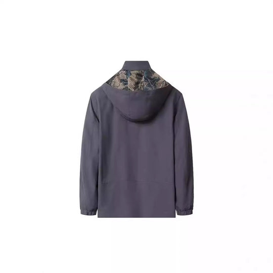 Herren Leichte Kapuzen-Shelljacke mit wasserabweisender Mikrofaser und verdeckten Reißverschlusstaschen Nord Taschen