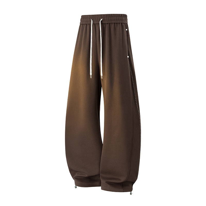 Herren Oversize-Baggy-Jogginghose mit Tunnelzug, seitlicher Druckknopfleiste & verstellbaren Beinabschlüssen Nord Taschen