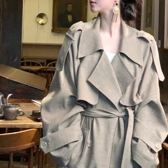 Damen Elegante und lässige Übergangsjacke mit kontrastierenden Ärmeln Nord Taschen