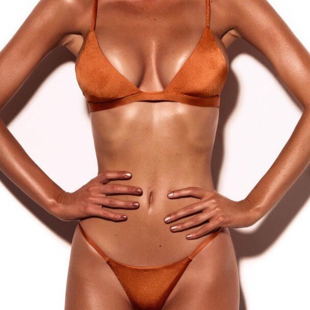 Damen Minimalistisches Triangel-Bikini