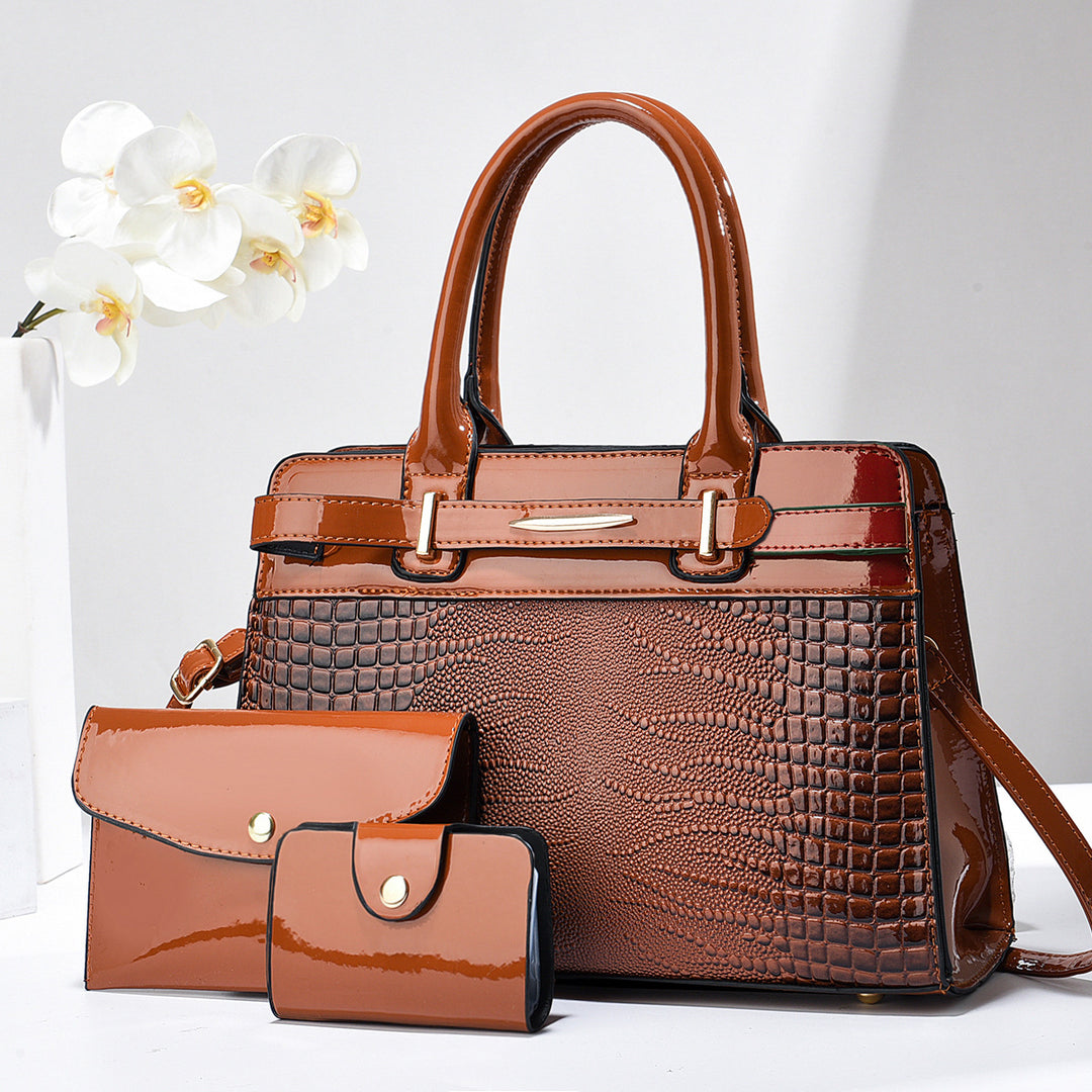 Damen elegante Handtasche mit praktischem Zubehör Nord Taschen
