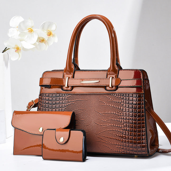 Damen elegante Handtasche mit praktischem Zubehör Nord Taschen