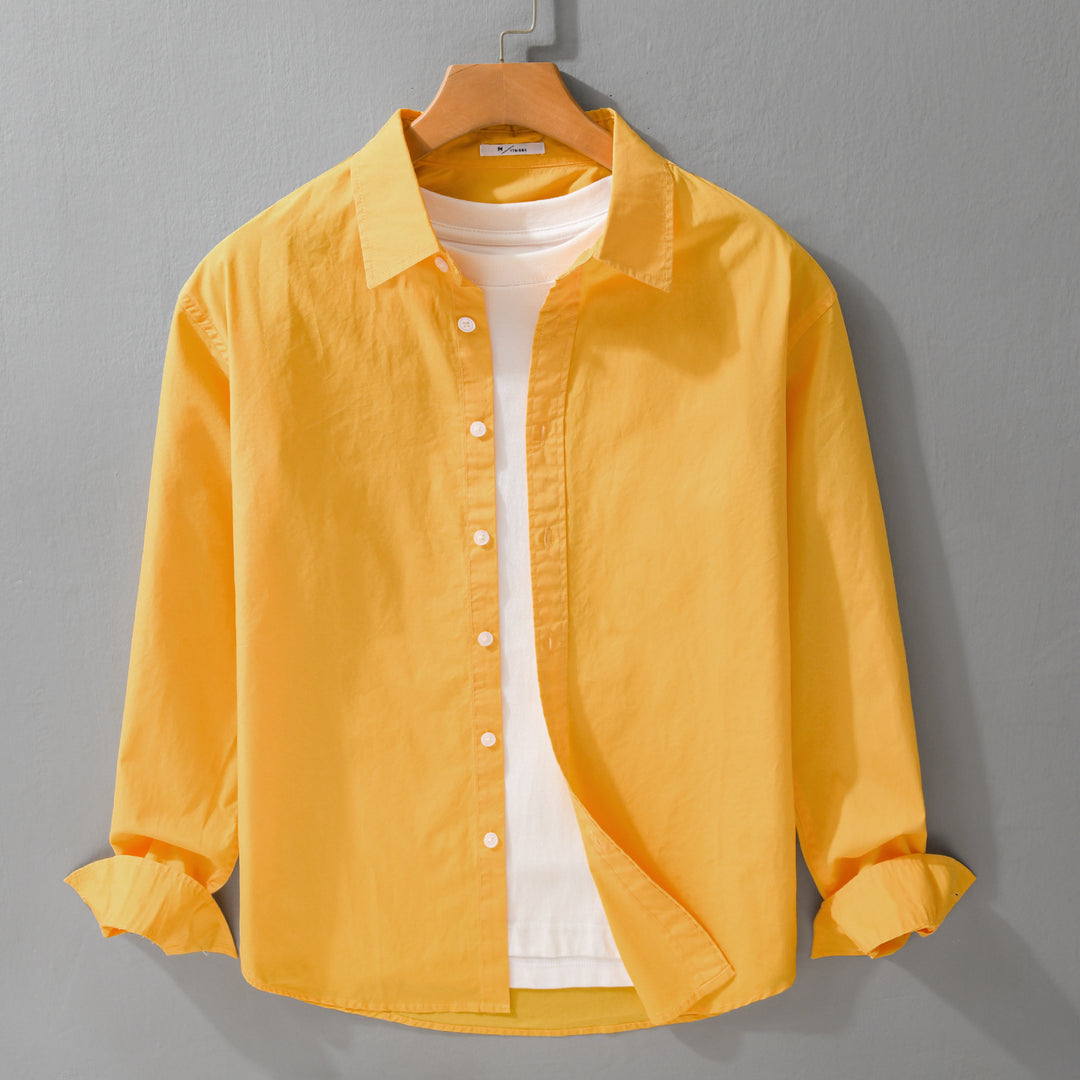 Herren Lässiges Layering-Hemd mit integriertem T-Shirt-Einsatz Nord Taschen