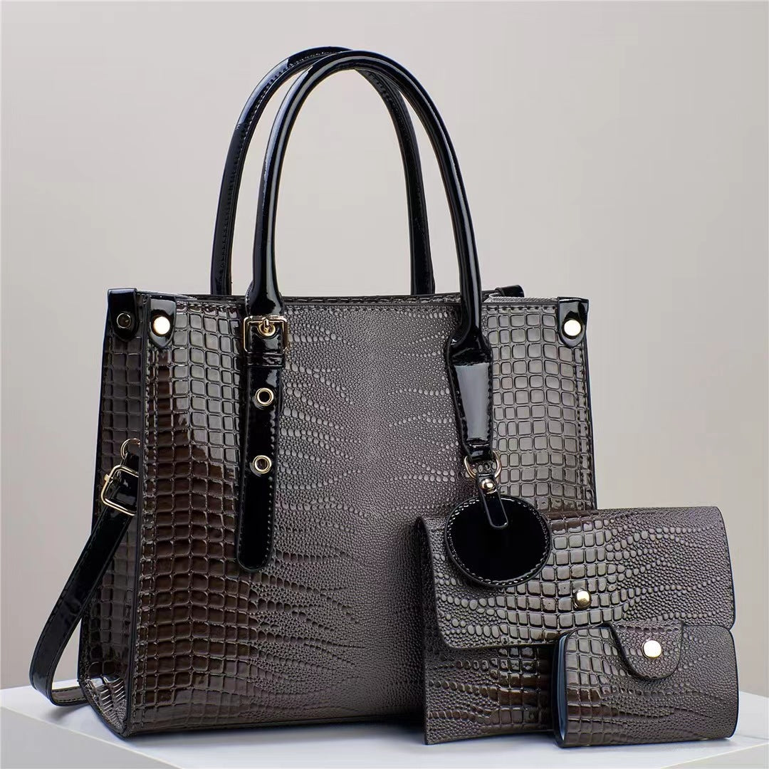 Damen elegante Handtasche mit abnehmbarer Clutch Nord Taschen