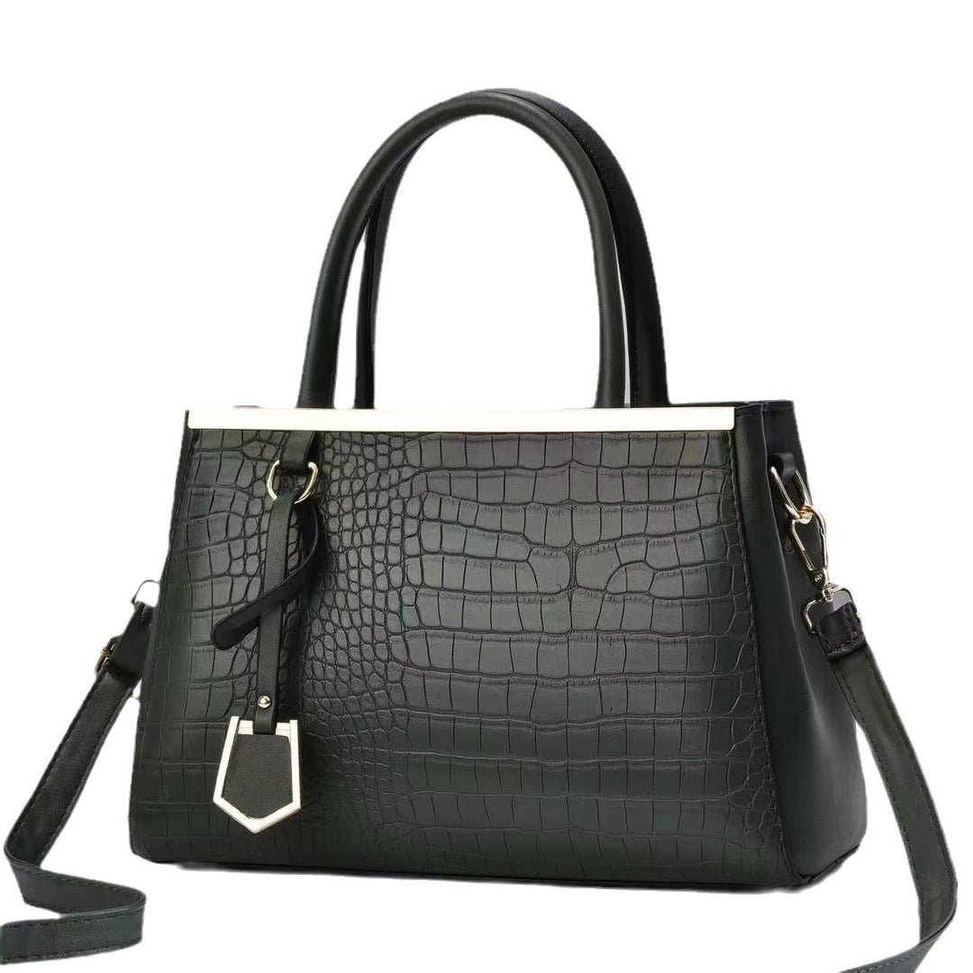 Damen elegante Handtasche mit schimmernder Krokodilprägung Nord Taschen