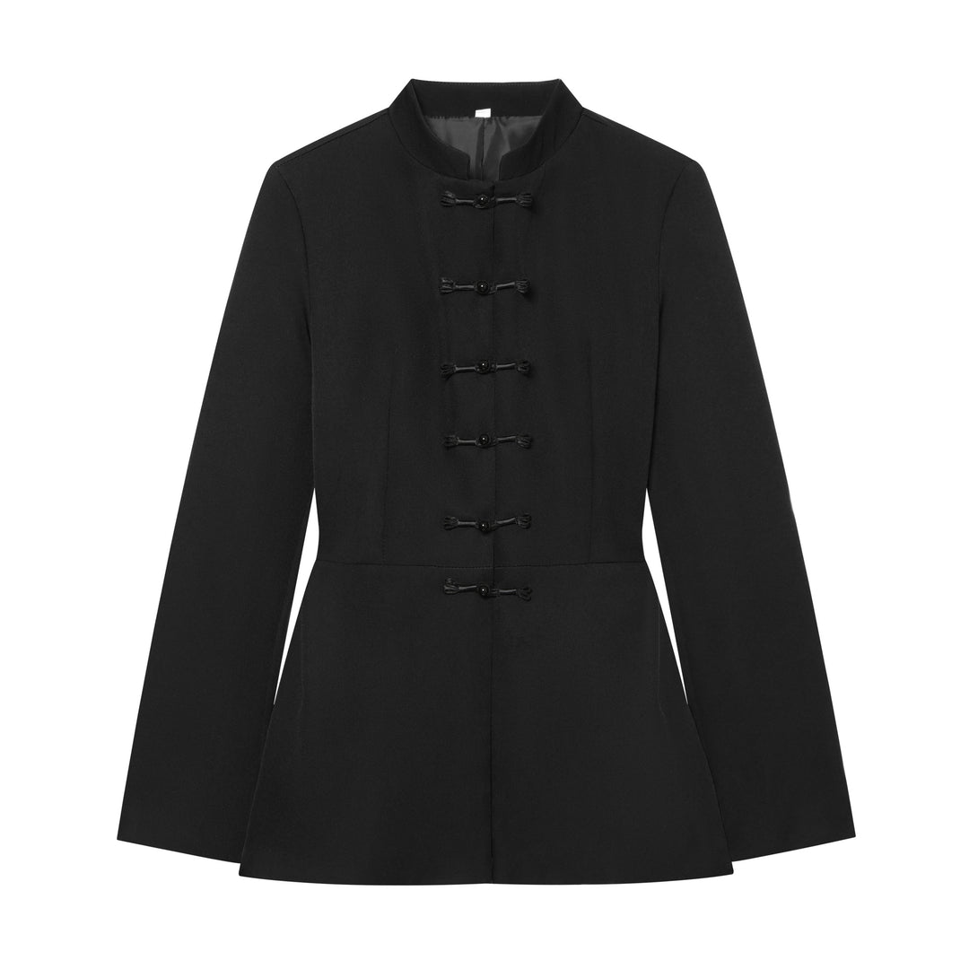 Damen Jacke mit Stehkragen und chinesischen Knebelverschlüssen Nord Taschen