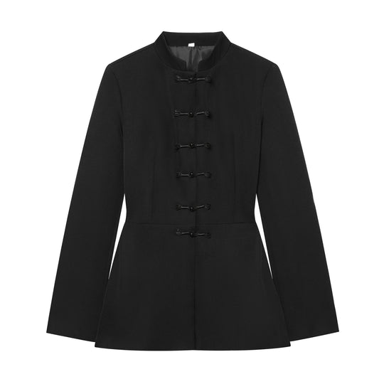 Damen Jacke mit Stehkragen und chinesischen Knebelverschlüssen Nord Taschen