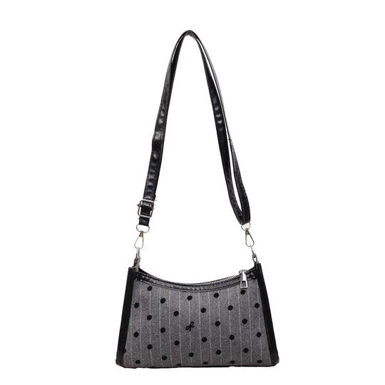 Damen modische Umhängetasche mit kreativen Punkten und elegantem Reißverschluss Nord Taschen
