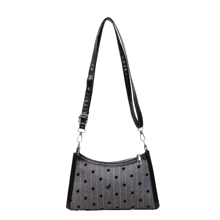 Damen modische Umhängetasche mit kreativen Punkten und elegantem Reißverschluss Nord Taschen