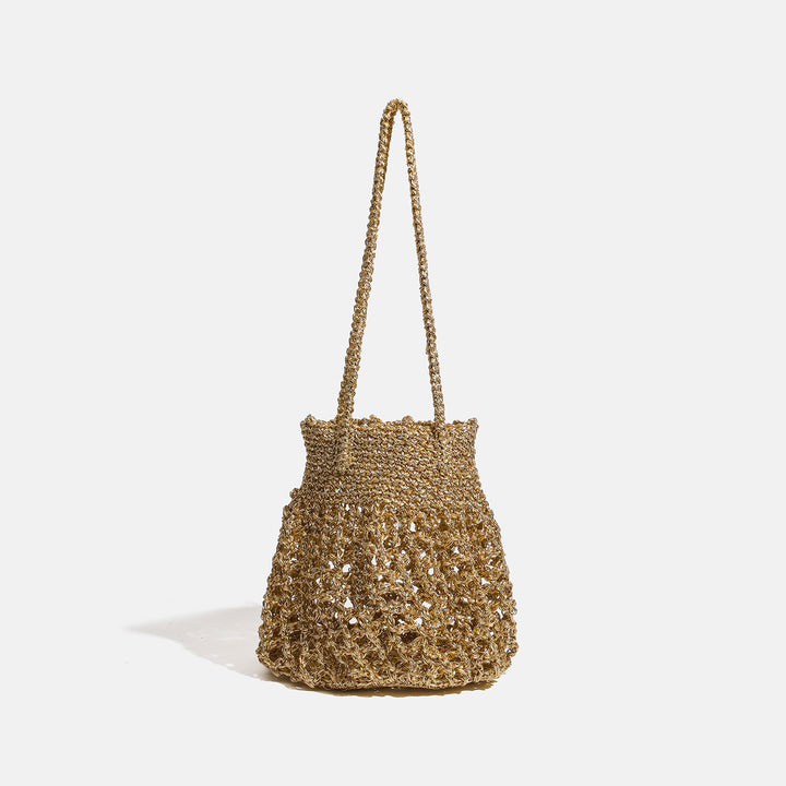 Damen Umhängetasche mit trendigem Netzdesign und verstellbarem Schulterriemen Nord Taschen