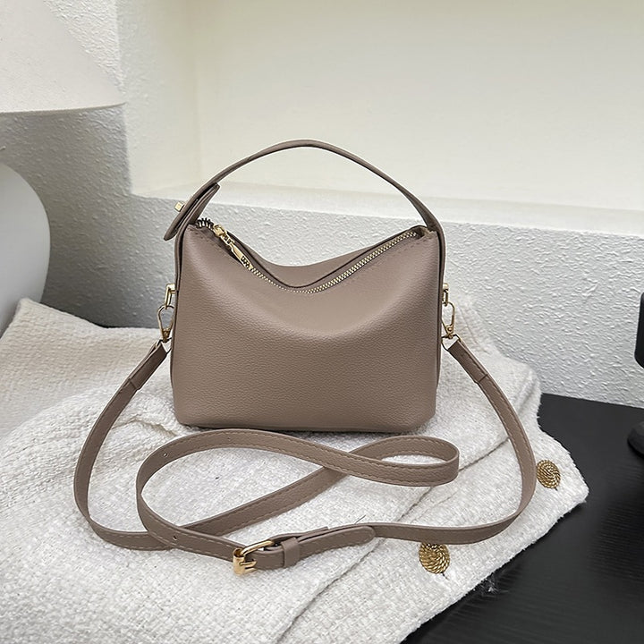 Damen stilvolle Handtasche mit elegantem Reißverschluss Nord Taschen