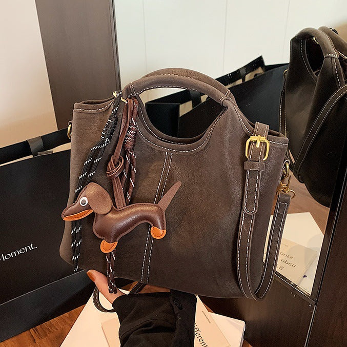 Damen geschmeidige Hobo-Tasche mit abnehmbarem Mini-Portemonnaie Nord Taschen