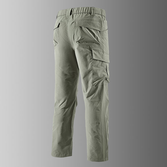 Herren Outdoor-Cargohose mit elastischem Bund, vorgeformten Knien und Multifunktions-Taschen Nord Taschen