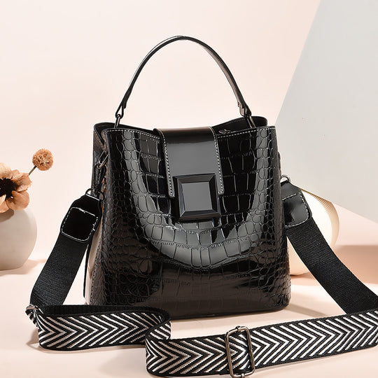 Damen modische Handtasche mit geometrischem Design und abnehmbaren Schulterriemen Nord Taschen