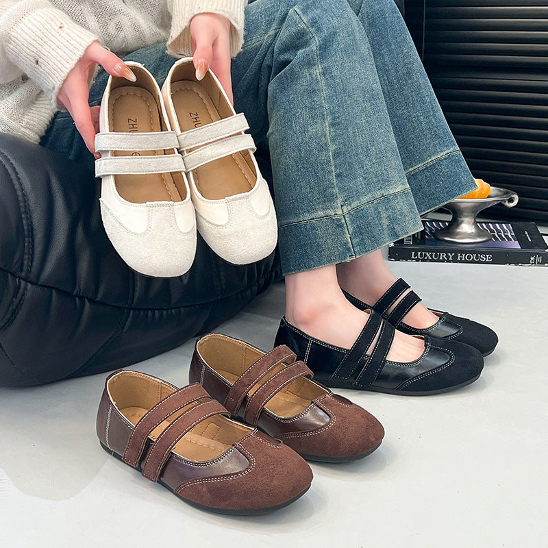 Damen Ballerina-Schuhe mit doppelt verstellbarem Riemen Nord Taschen