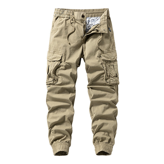 Herren Funktionale Cargo-Jogginghose mit ergonomischen Knieabnähern, Kordelbund und großvolumigen Klappentaschen Nord Taschen