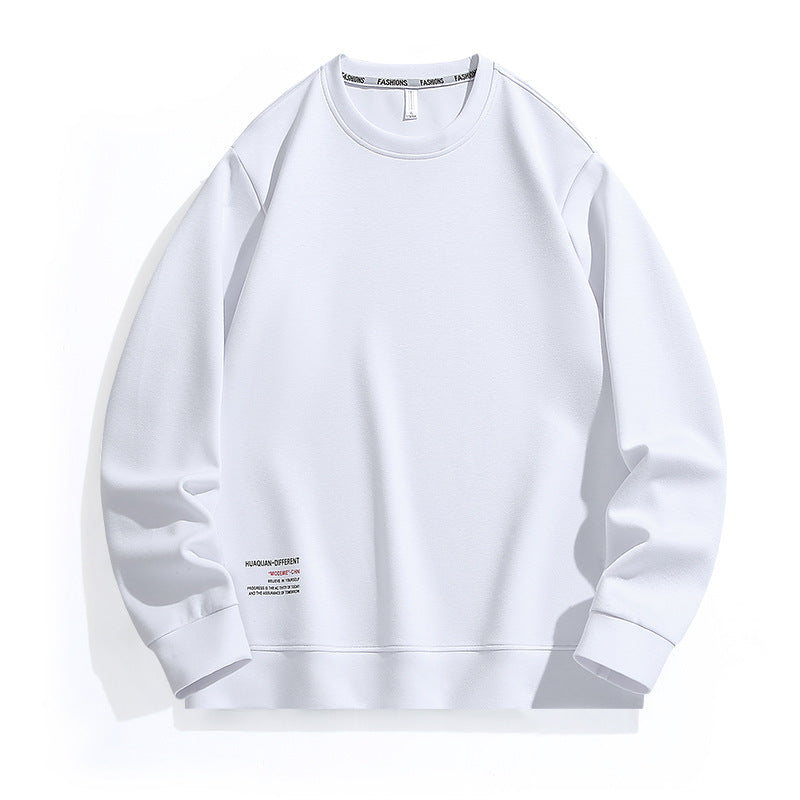 Herren Weit geschnittenes Rundhals-Sweatshirt aus French-Terry mit Saum-Print Nord Taschen