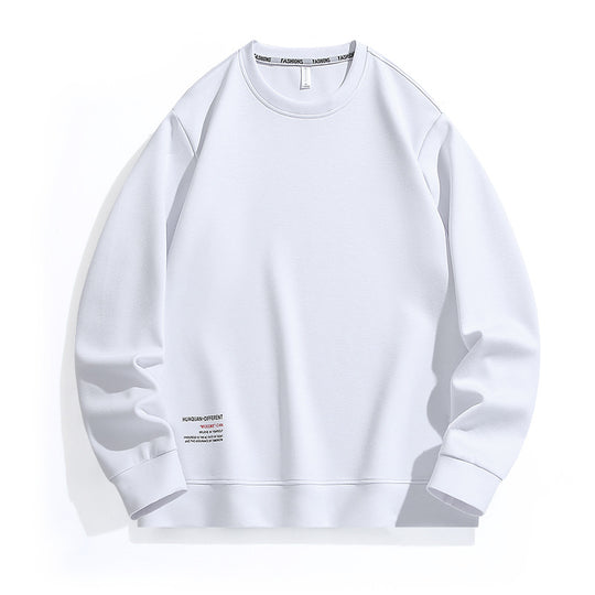 Herren Weit geschnittenes Rundhals-Sweatshirt aus French-Terry mit Saum-Print Nord Taschen