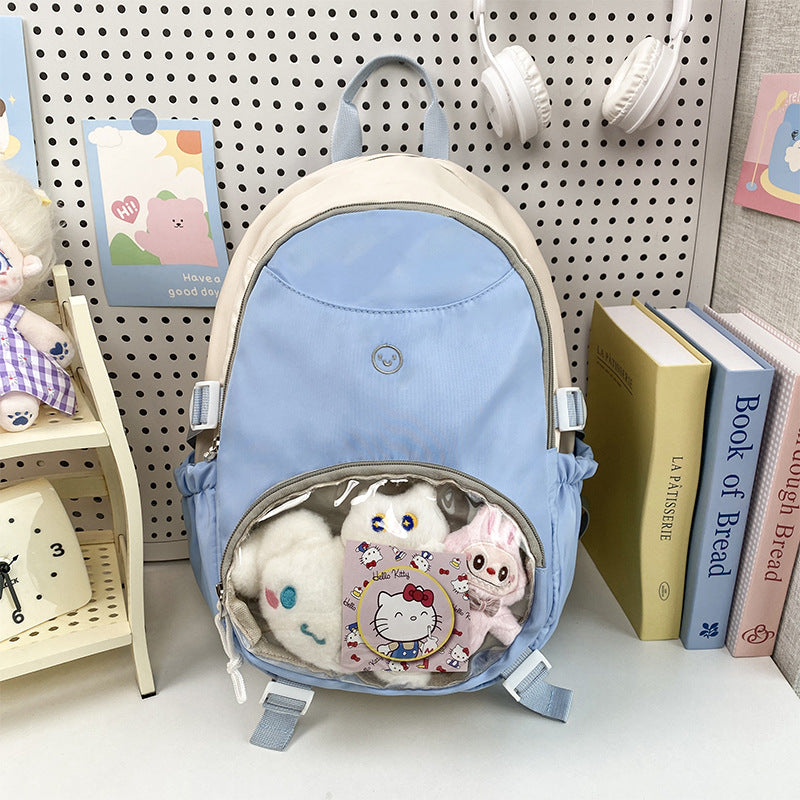 Damen Freizeit-Rucksack mit transparentem Sichtfenster und zahlreichen Fächern Nord Taschen