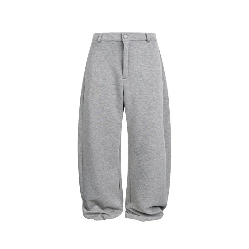 Damen Weite Cropped-Sweathose mit Gürtelschlaufen, Bundfalten und ballonförmigem Saum Nord Taschen