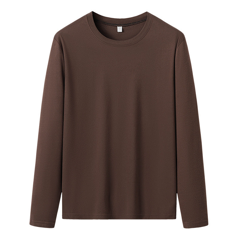 Herren Langärmeliges Rundhals-Basicsweatshirt aus weichem Baumwollmix Nord Taschen