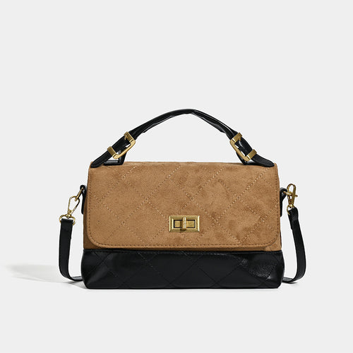 Damen Handtasche mit eleganter Steppverarbeitung und praktischem Schulterriemen Nord Taschen