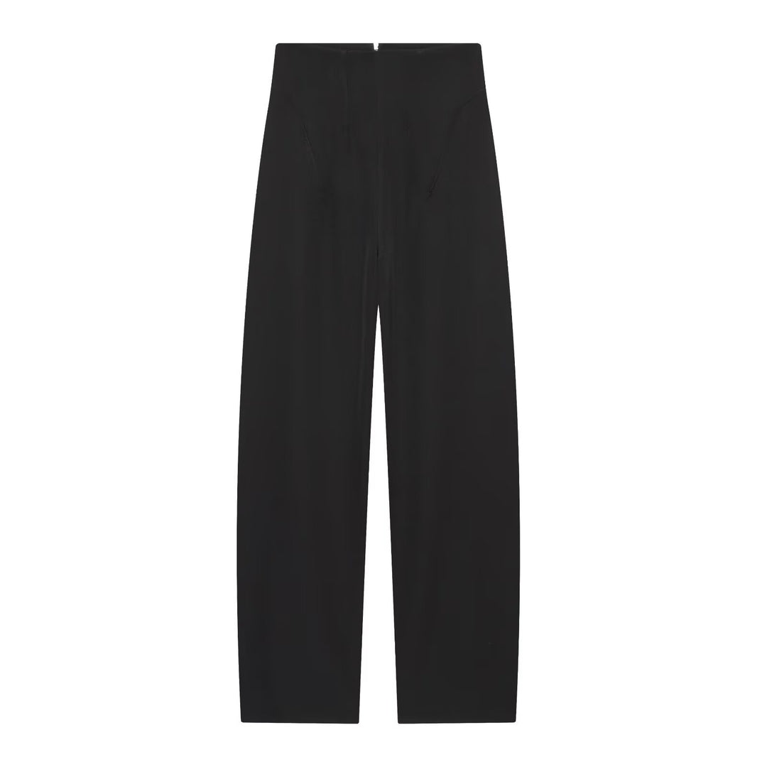 Damen Elegantes zweiteiliges Anzugset mit kastenlosem Blazer und High‑Waist Weitbein‑Hose Nord Taschen
