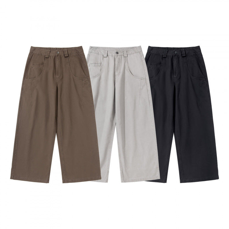Damen Weite Highwaist-Culottehose mit Utility-Taschen und legerer Cropped-Silhouette Nord Taschen