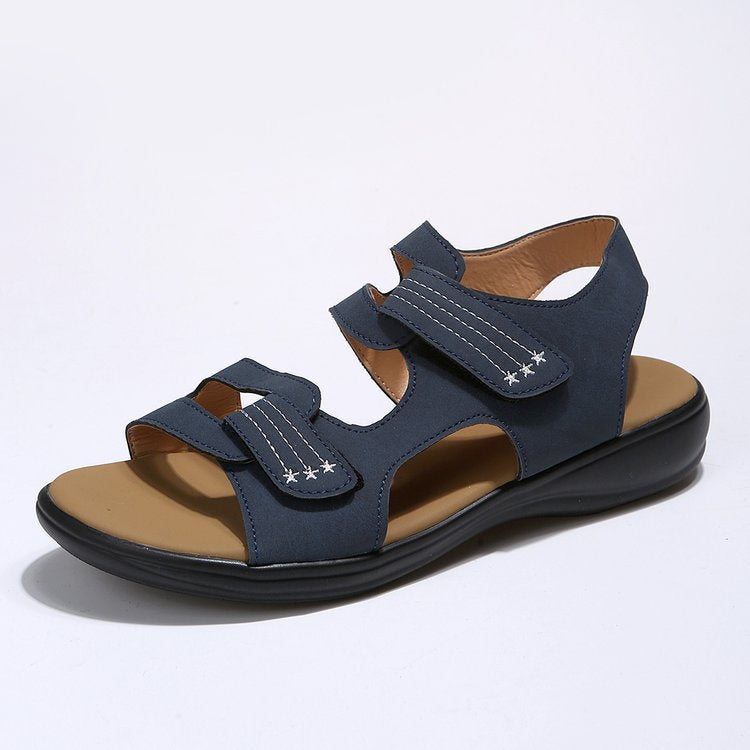 Damen Komfortable Sandalen mit verstellbaren Klettverschlüssen und anatomischem Fußbett