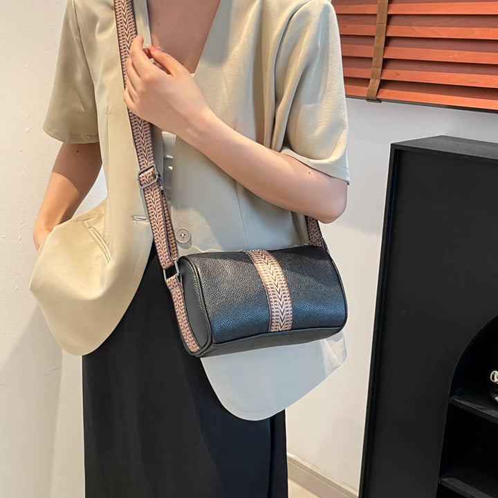 Damen Umhängetasche mit elegantem, geflochtenem Schultergurt Nord Taschen
