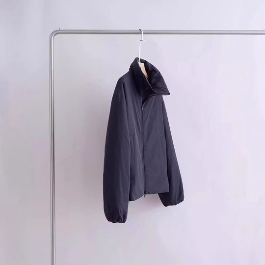 Damen Übergangsjacke mit hohem Kragen und seitlichen Taschen Nord Taschen