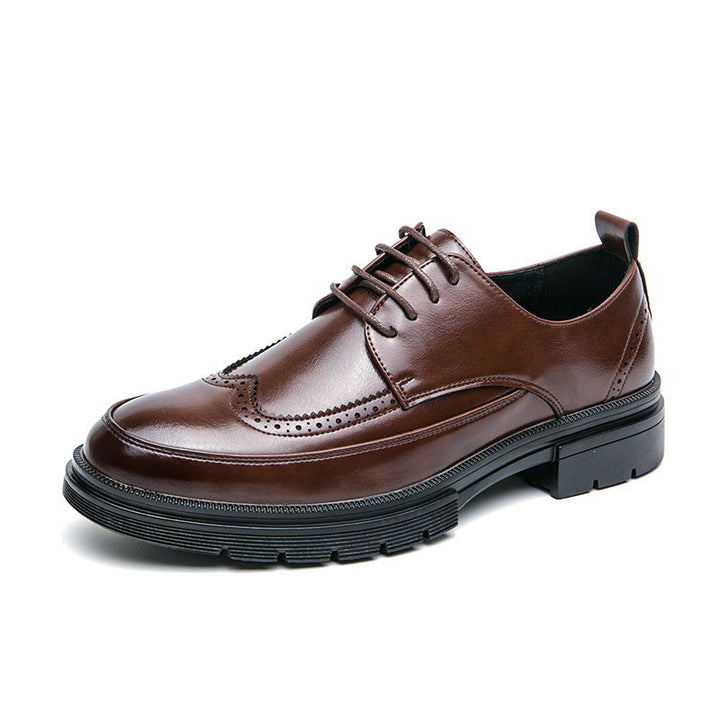 Herren Elegante Schnürschuhe aus hochwertigem Leder mit rutschfester Sohle
