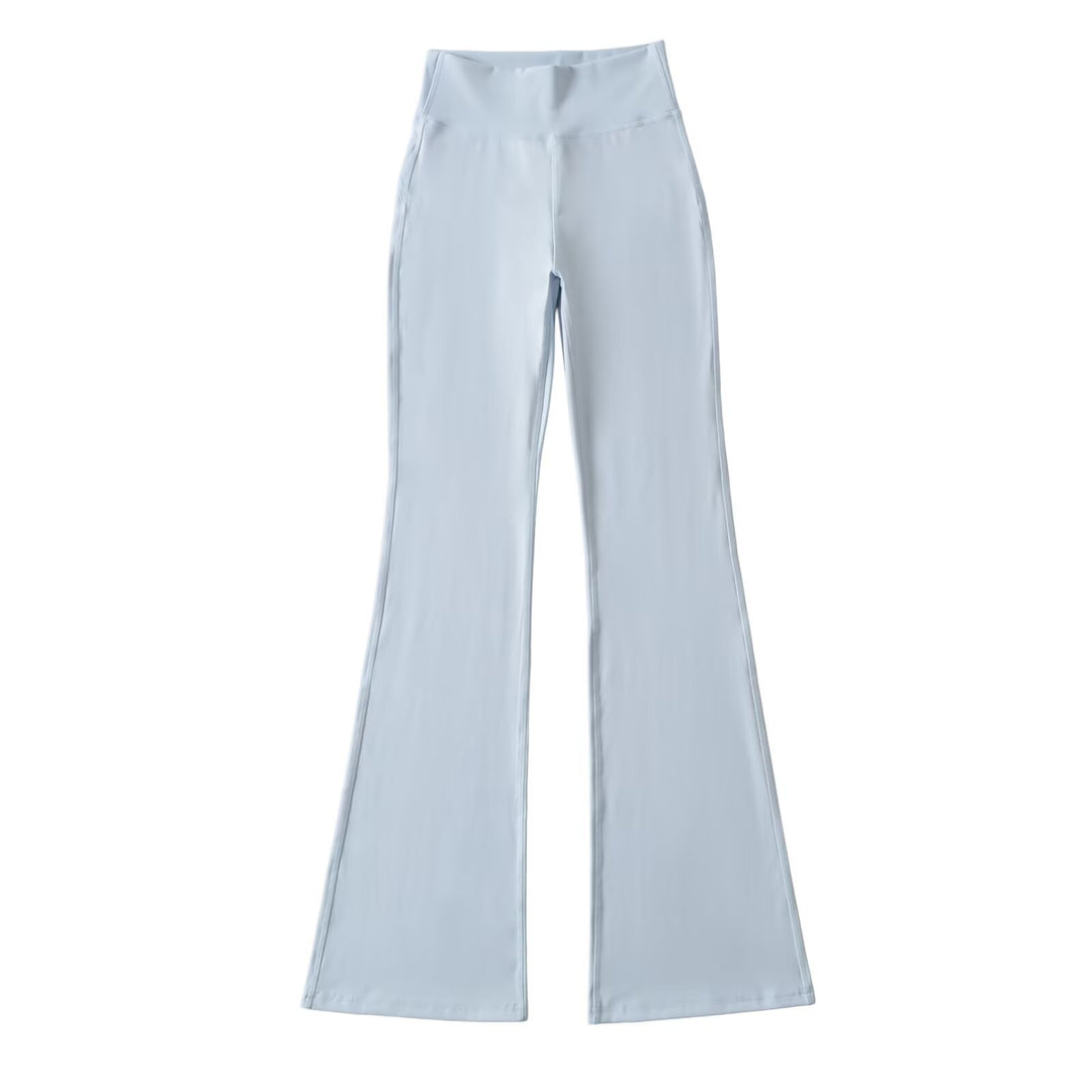 Damen Hochtaillierte ausgestellte Yoga‑Hose mit Formbund Nord Taschen