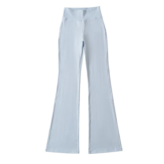 Damen Hochtaillierte ausgestellte Yoga‑Hose mit Formbund Nord Taschen