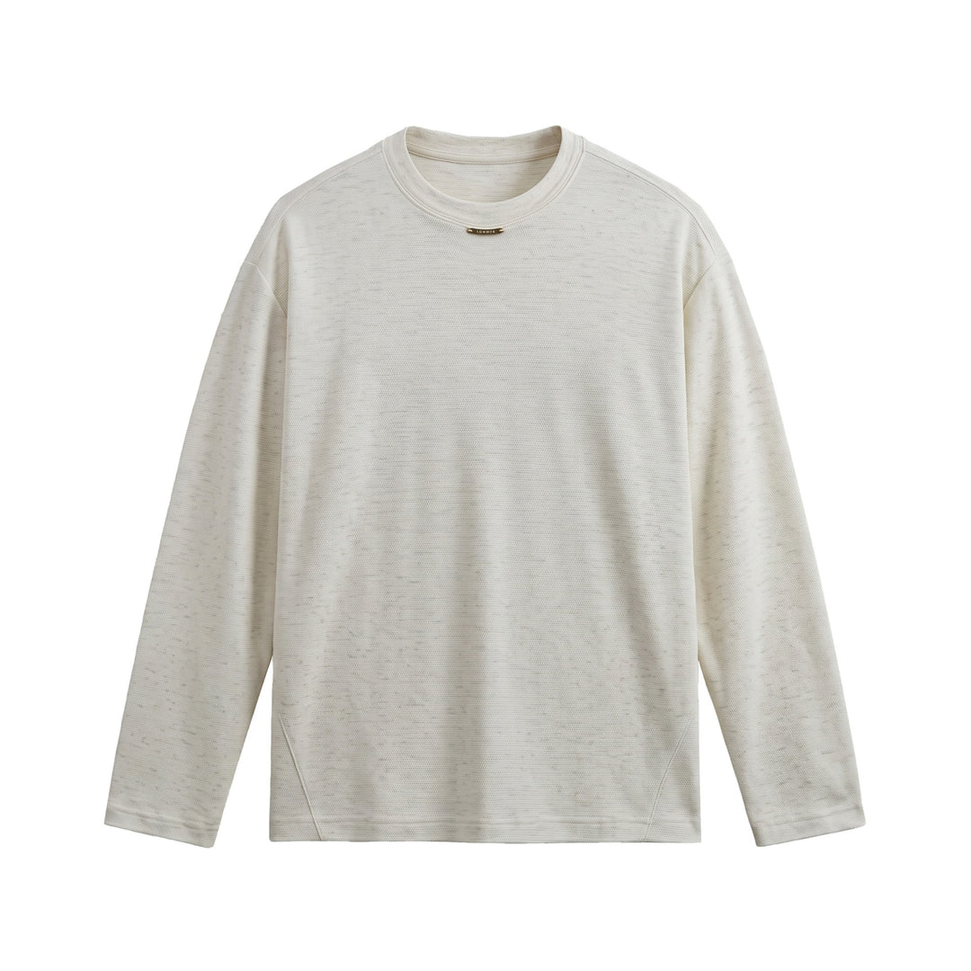 Damen Feinstrick‑Sweatshirt mit Strukturstrick, Rundhalsausschnitt und weiter Passform Nord Taschen