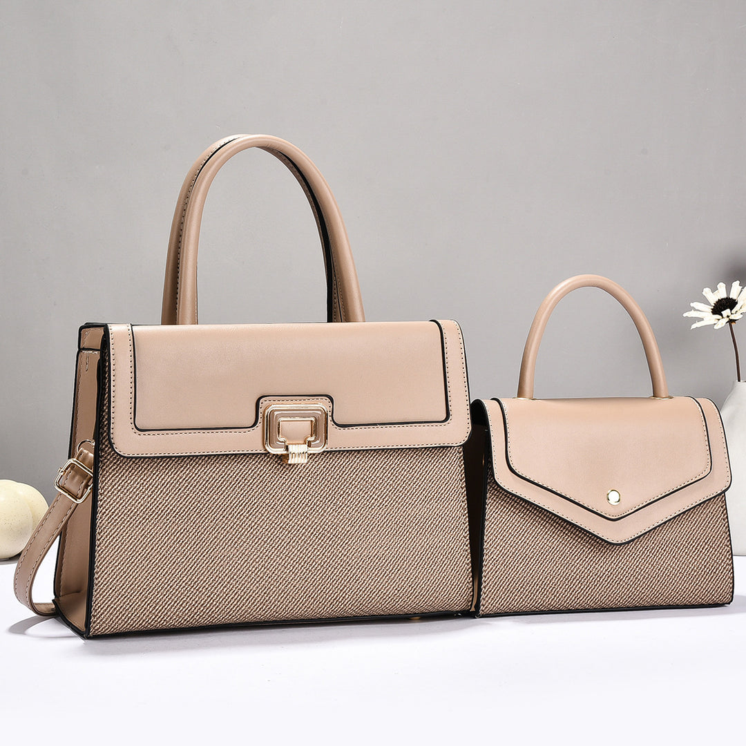 Damen Handtaschen-Set mit strukturiertem Design und eleganter Mini-Umhängetasche Nord Taschen