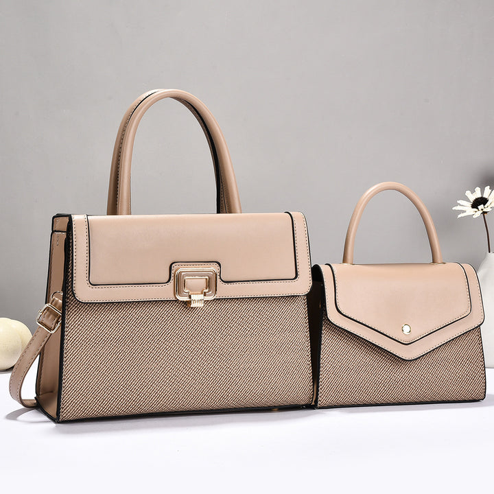 Damen Handtaschen-Set mit strukturiertem Design und eleganter Mini-Umhängetasche Nord Taschen