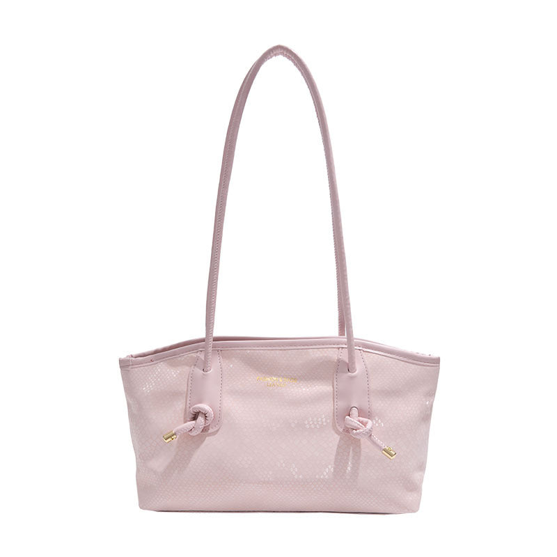 Damen elegante Handtasche mit magnetischem Verschluss und stilvollen Kordelzügen Nord Taschen