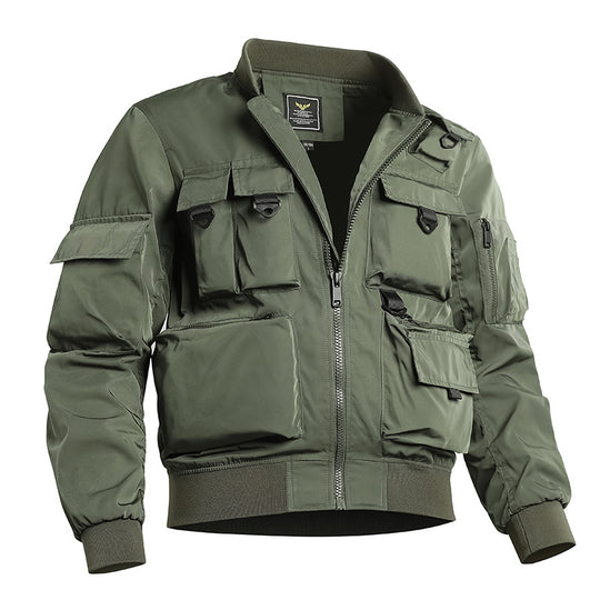 Herren taktische Bomberjacke mit multifunktionalen Utility-Taschen Nord Taschen