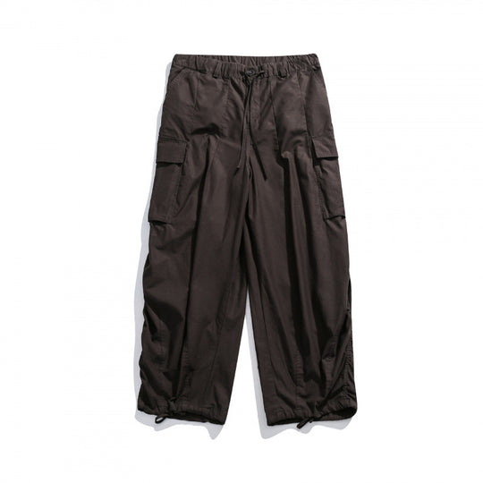 Unisex Weite Utility-Cargo-Hose mit Tunnelzugbund, Multifunktionstaschen und Saumkordel Nord Taschen