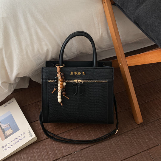 Damen elegante Tragetasche mit strukturiertem Gewebemuster Nord Taschen