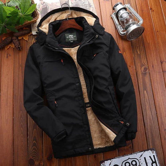 Herren funktionale Winterjacke Nord Taschen