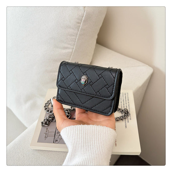 Damen Clutch mit funkelndem Glitzer und eleganter Kettenhenkel Nord Taschen