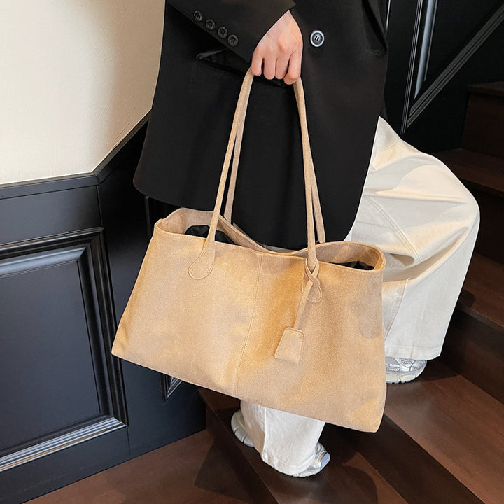 Damen elegante Shopper-Tasche aus hochwertigem Wildleder Nord Taschen