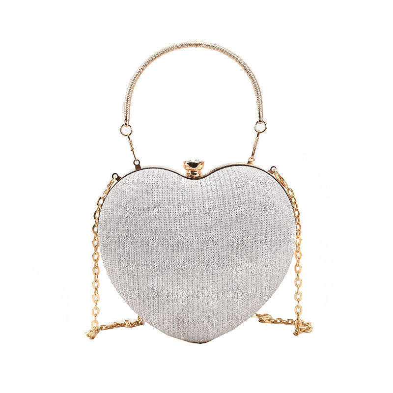 Damen stilvolle Herztasche mit goldenen Akzenten Nord Taschen