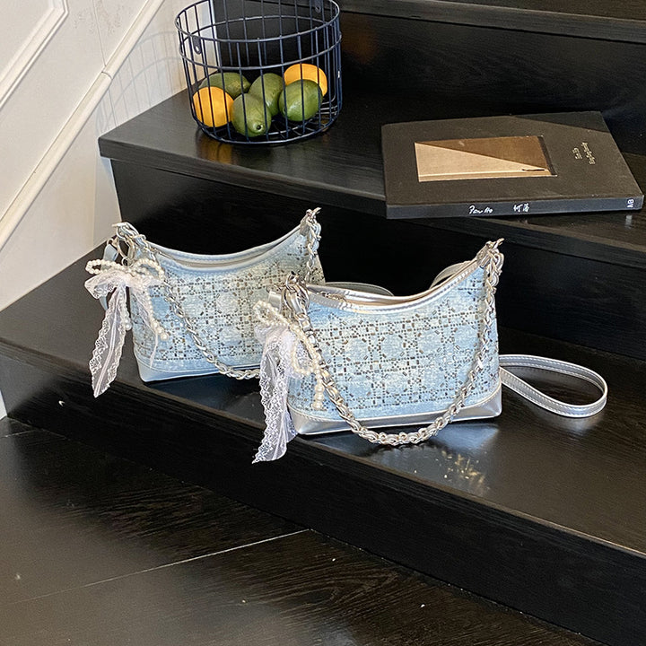 Damen modische Umhängetasche mit exquisite Applikationen Nord Taschen