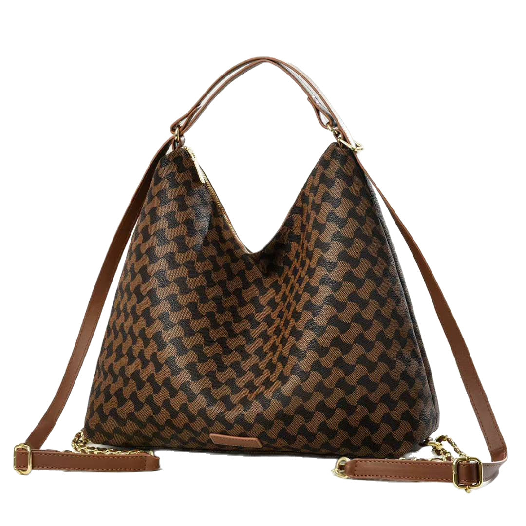 Damen elegante Umhängetasche mit strukturiertem geometrischem Design Nord Taschen