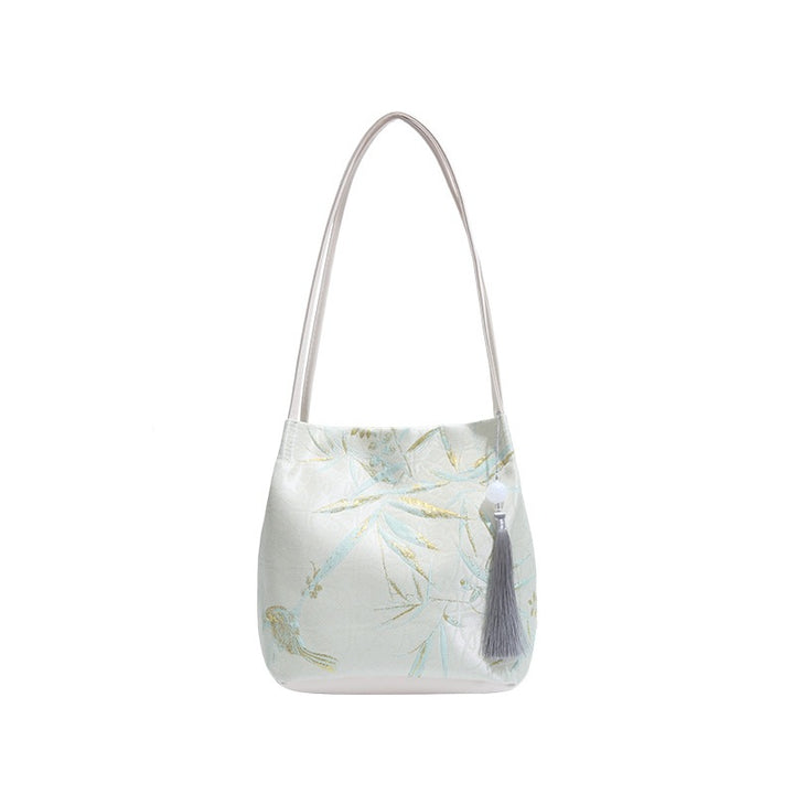 Damen Schultertasche mit elegantem Quasten-Detail Nord Taschen
