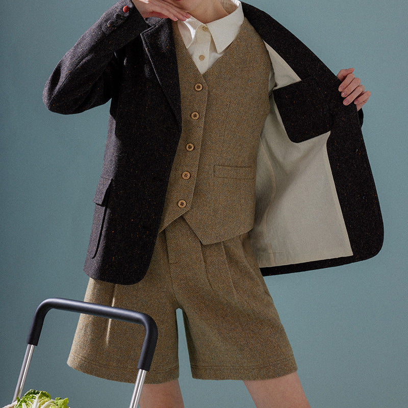 Damen Eleganter Tweed-Blazer mit feinen Akzenten Nord Taschen